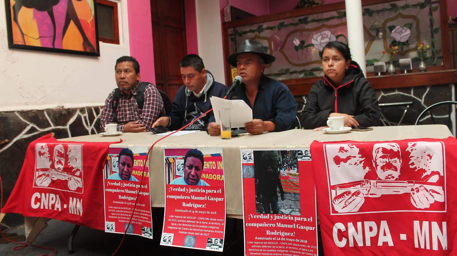 asesinato activista  MIOCUP-CNPA